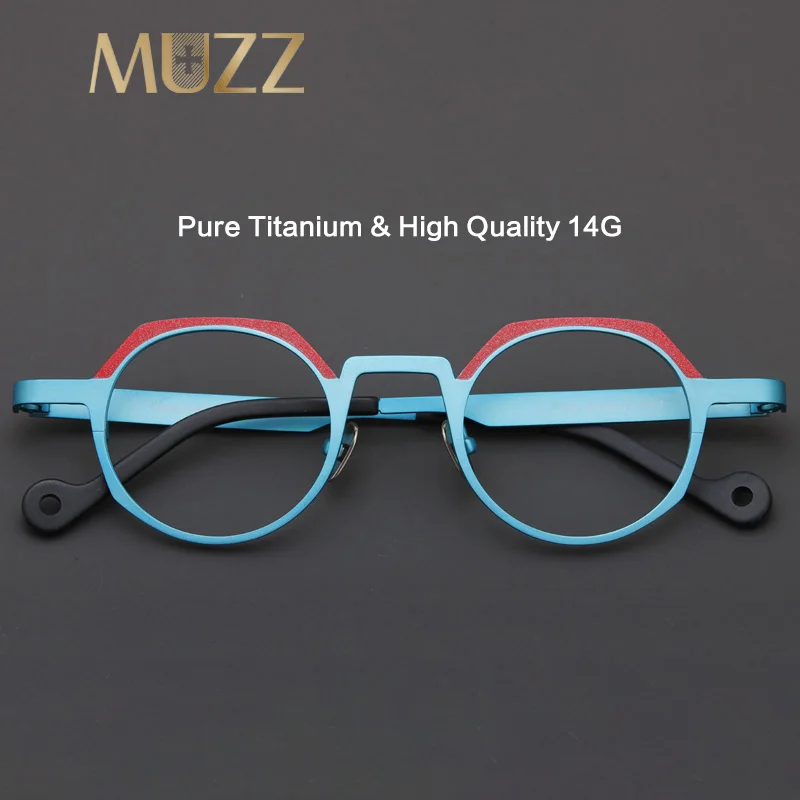 Круглые оправы из чистого титана новинка женская модная модель оптические очки