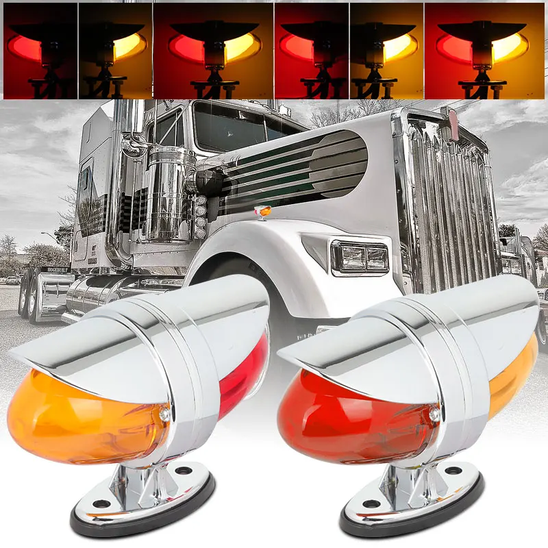 Двусторонний светодиодный фонарь для грузовика 2-дюймовый мини-крыло прицеп