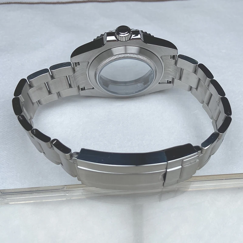 40mm Submariner Case Nh35 Nh36 Eta 2824 Miyota 8215 Dial Movement Men's Watch Watchband Parts Sapphire Glass 38mm Ceramic Bezel enlarge