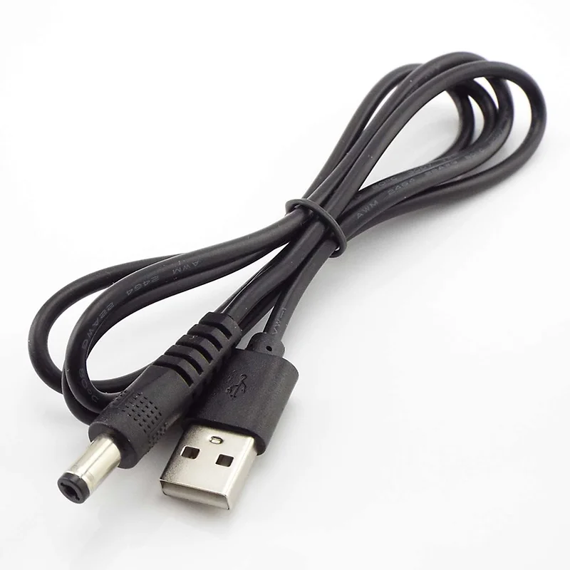 1 м USB тип A штекер разъем к DC 5 5x2 мм 3 x 2 питания Удлинительный кабель