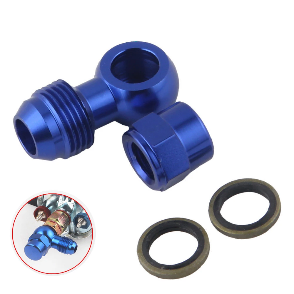 

ALUMINUM 0580254044 Fuel Pump fitting Push On Outlet Banjo male an6 Fitting Adapter