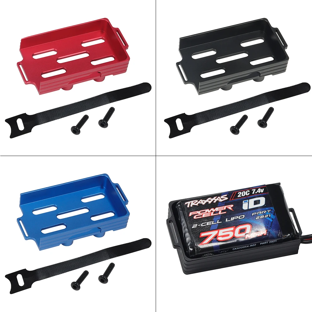 

KXRC TRX4M Aluminum Alloy Battery Box/tray Accessories for 1/18 RC Crawler Car Traxxas TRX4-M Defender Upgrade Parts