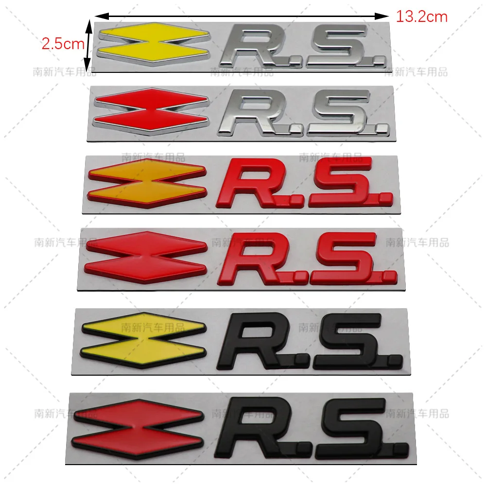 

RS Logo Car Sticker for Renault GT Sport Clio Scenic Megane Koleos Arkana Espace Safrane Vel Satis Laguna Logan Sandero Styling