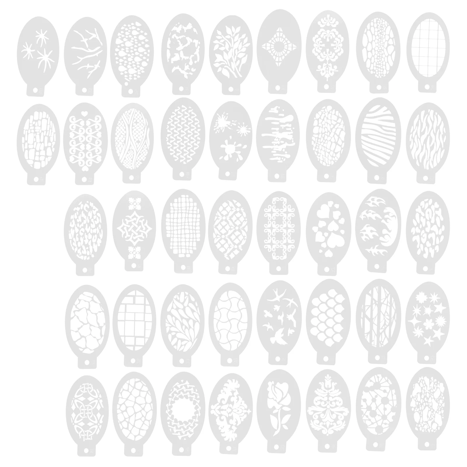 42 Pcs Painted Template Body Drawing Stencil Face Painting Supplies Makeup Tools Stencils Facial