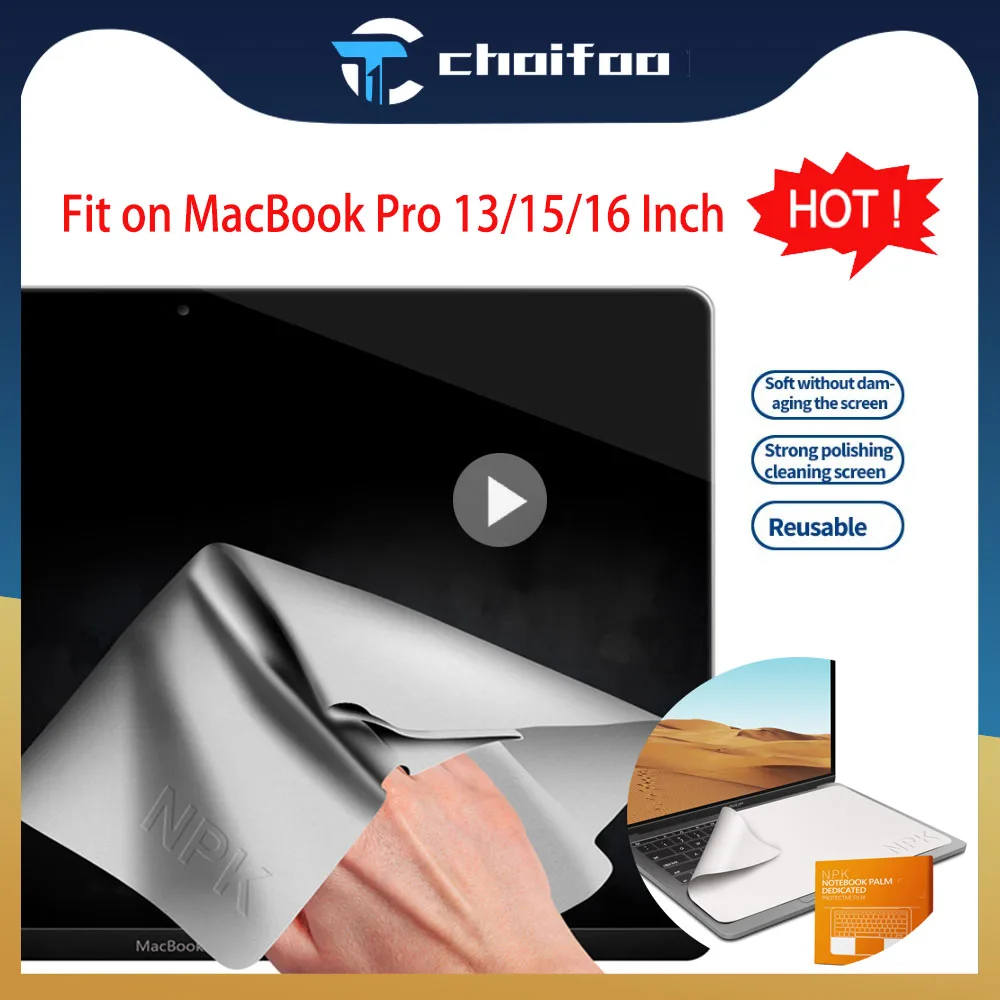 

Laptop Protective Film Microfiber Dustproof Palm Keyboard Blanket Cover MacBook Pro 13/15/16 Inch Notebook Laptop Screen Cloth