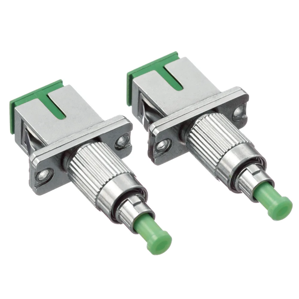 

5pcs/lot SC Female to FC Male Fiber Optic Adapter,FC-SC APC Single Mode Simplex Fiber Optic Adapter