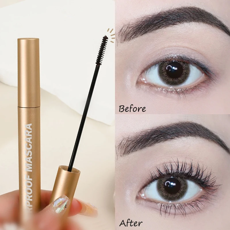 

Natural Brown Mascara 4D Silk Fiber Eyelash Thick Curl Lengthening Makeup Tools Waterproof Lasting Quick-drying Beauty Mascara