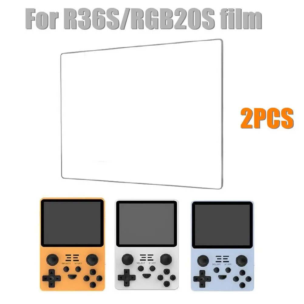 2 шт. закаленная пленка для портативных игровых консолей R36S/RGB20S устойчивая к
