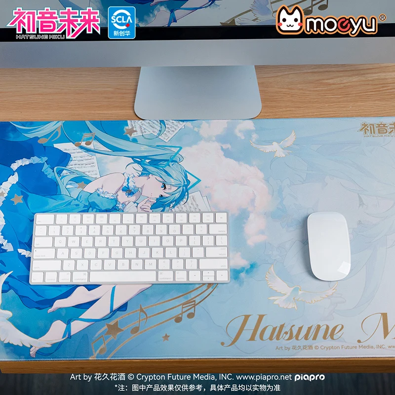 Фото Moeyu Hatsune Miku коврик для мыши коврик для мыши аниме Vocaloid косплей большая клавиатура игровой коврик мультяшный настольный игровой коврик №4