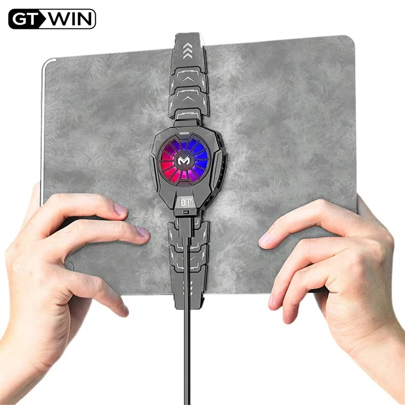 

Ipad Semiconductor Cooler Universal Mobile Phone Cooling Fan with Temperature Display Tablet Game Cooler for Iphone Samsung Ipad