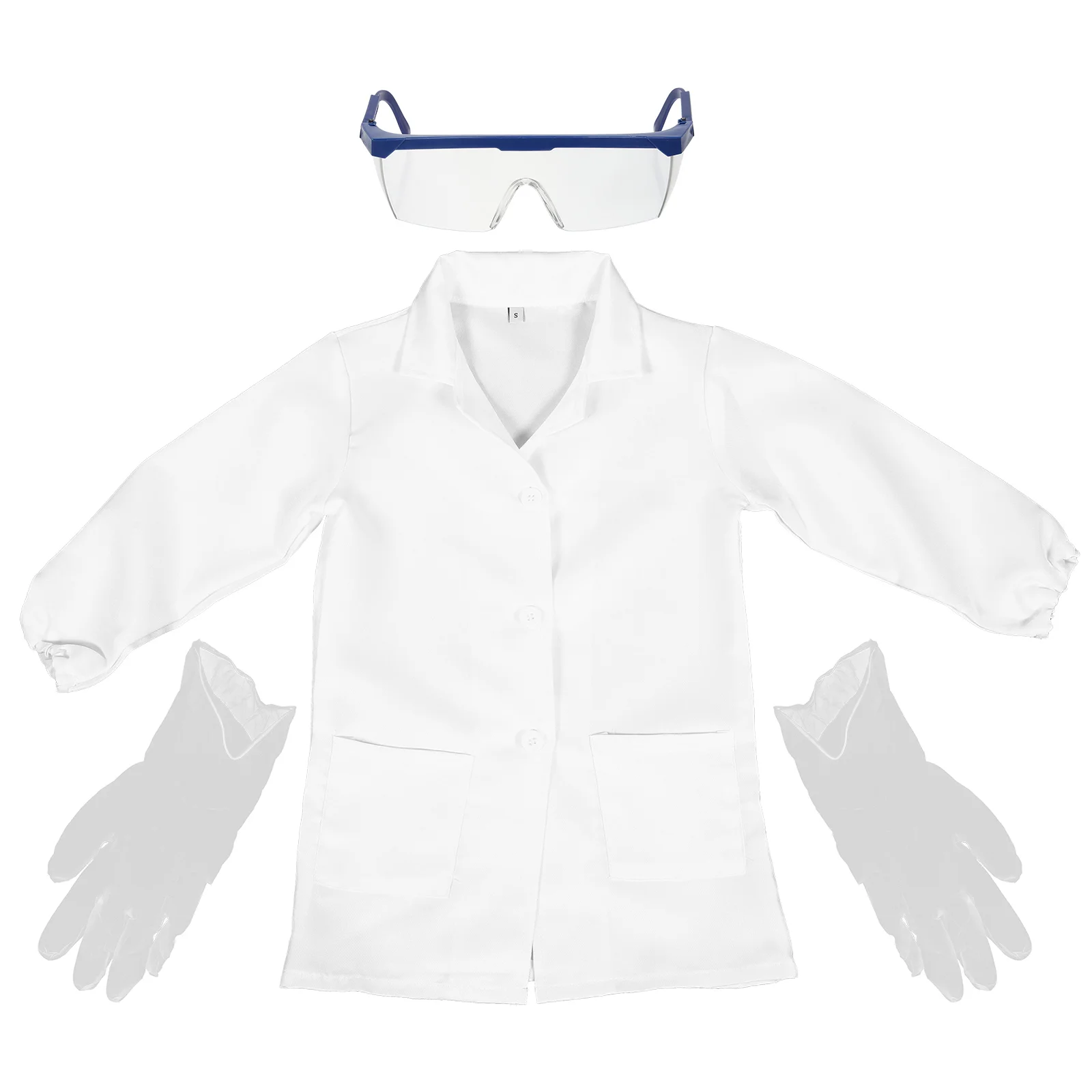 

Childrens Unisex Lab Coats Scientist Clothing Outfits Kids Science Experiment Costume