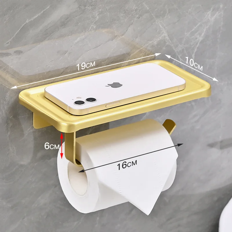 1 шт. алюминиевый держатель для туалетной бумаги