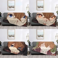 childe genshin impact anime game blankets flannel decoration anime cute breathable soft throw blanket for home outdoor bedspread