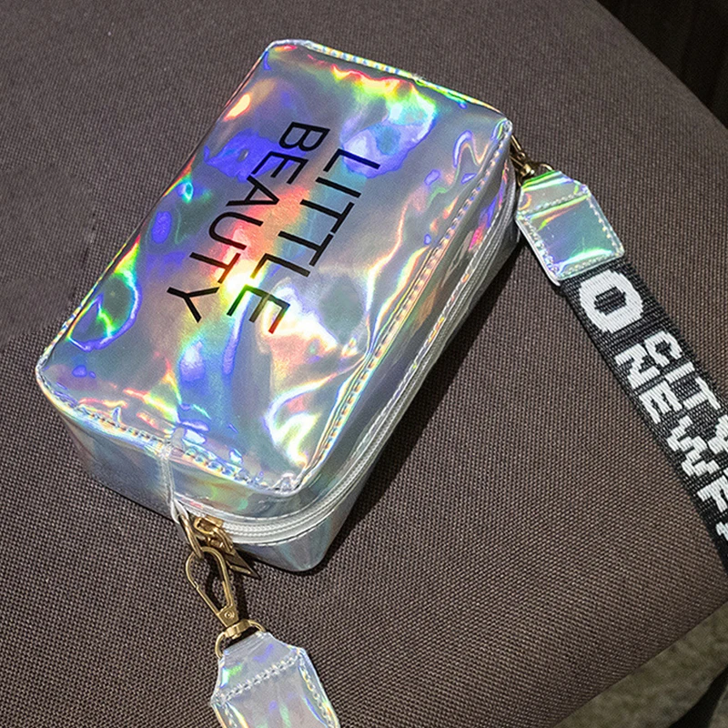 2022 трендовая лазерная сумка через плечо для женщин и девушек ПВХ Желейная мини