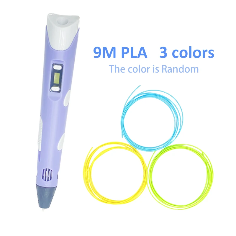 

USB Powered 3D Pen Craft with PLA Filament Refill LCD Screen 3D Drawing Painting Pen Automatic Art Printer Pens Creative Gift