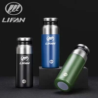 600ml 316l stainless steel liner vacuum flask for lifan solano x60 125cc x50 320 car thermos bottle coffee mug auto accessories