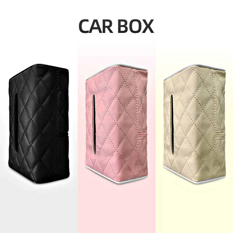 

Автомобильная коробка для салфеток, чехол для унитаза из искусственной кожи, солнцезащитный козырек, спинка стула, держатель для салфеток, ...