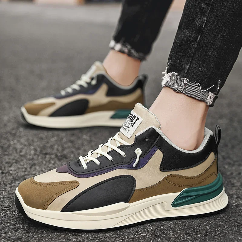 Мужские сетчатые дышащие кроссовки слипоны спортивная обувь на шнуровке мужские