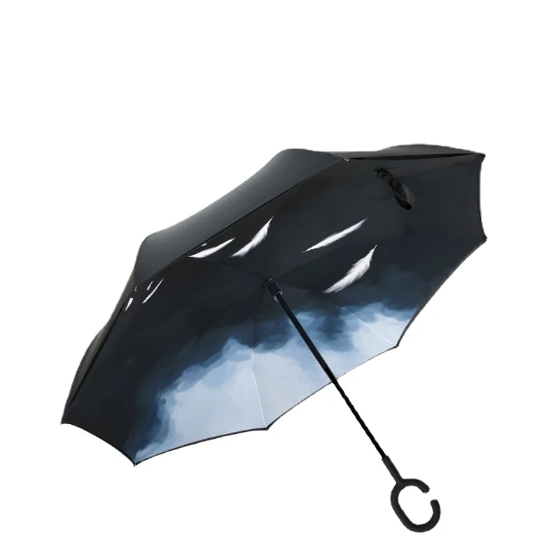 Windproof Inverted Umbrella Parasol Chinese Sun Protection Strong Wedding Umbrella Designer Paraguas Hombre Male Umbrellas