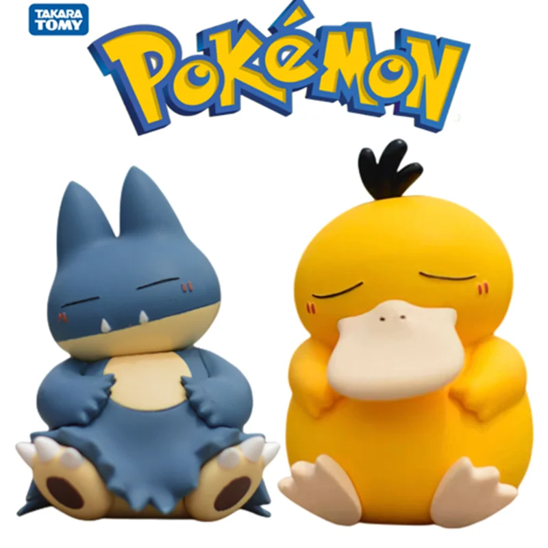 

Cartoon Pokemon Anime Figure Model Pikachu Snorlax Funny Collection Ornamental Decoration Toys Children's Halloween Gifts