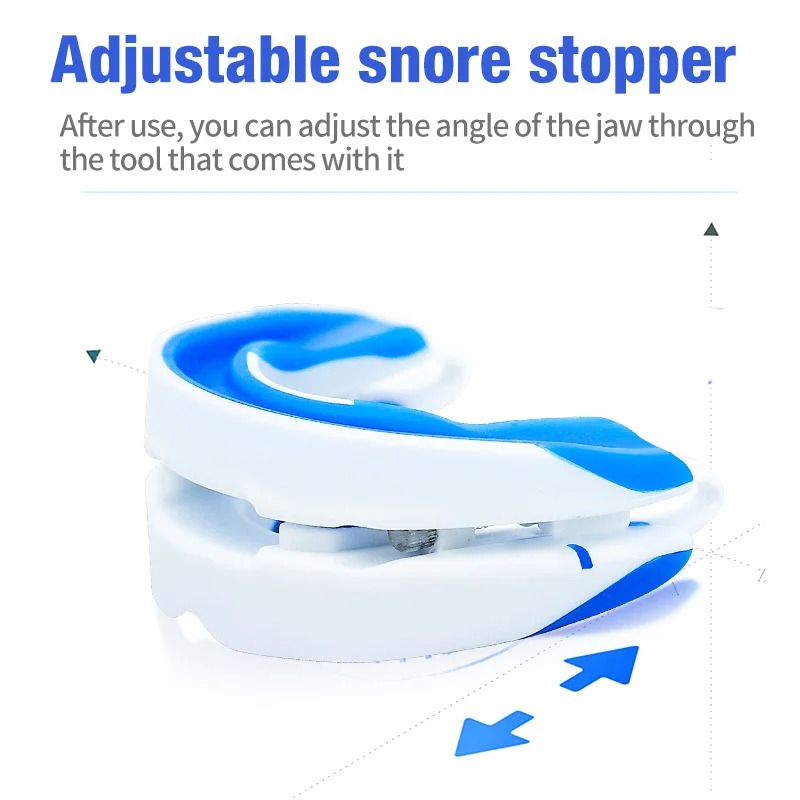 

Силиконовый мундштук против храпа, защита от апноэ