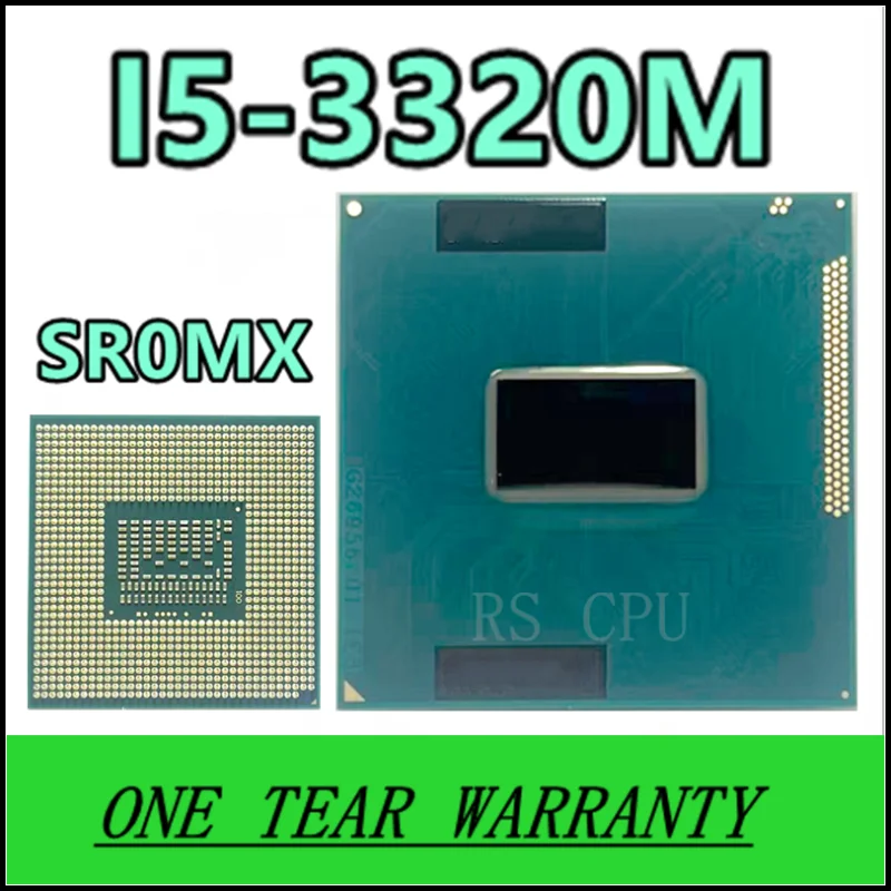 I5-3320M i5 3320M SR0MX 2,6 ГГц двухъядерный четырехпоточный ЦПУ процессор 3M 35 Вт Разъем G2 / rPGA988B