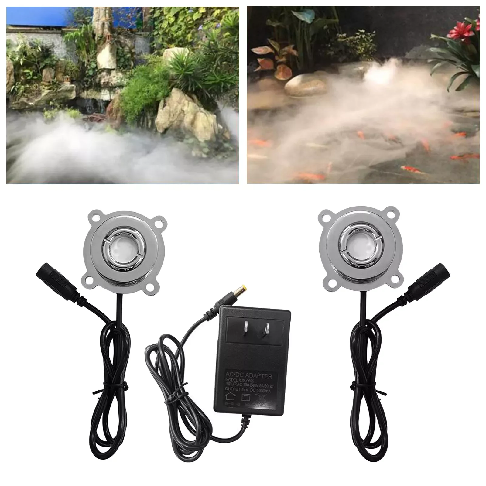 High  Single Head Ultrasonic Mist Fog Maker Air Humidifier Indoor Fountain Aquarium Pond Fishtank Fogger Mister for Holiday