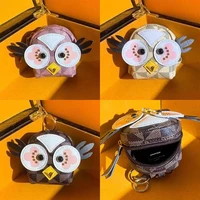 cartoon women coin purse childrens mini cute owl zipper girls coin wallet usb key wallets key storage handbag for kid girl gift