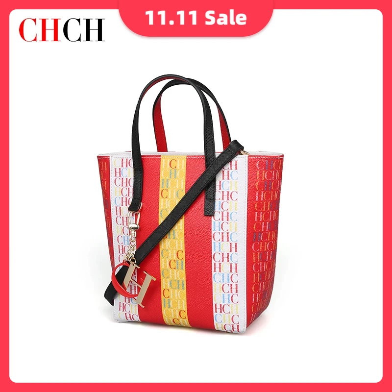 

CHCH Large Capacity Women's Handbags Vintage Leathe Fashion Brand Shoulder Bags Ladies Totes Women's Bag 2022 Trend