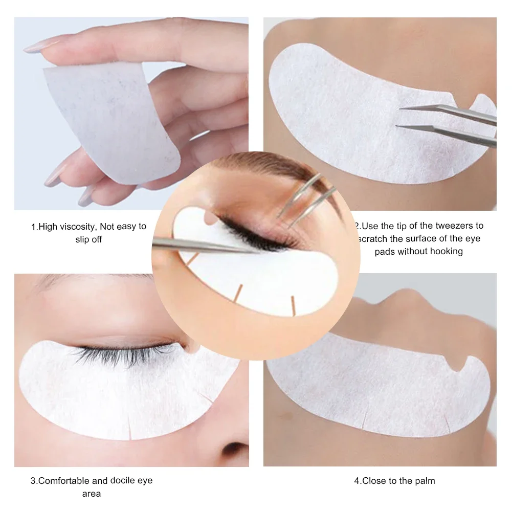 Патчи под глаза для наращивания ресниц 50 пар наклейки макияжа