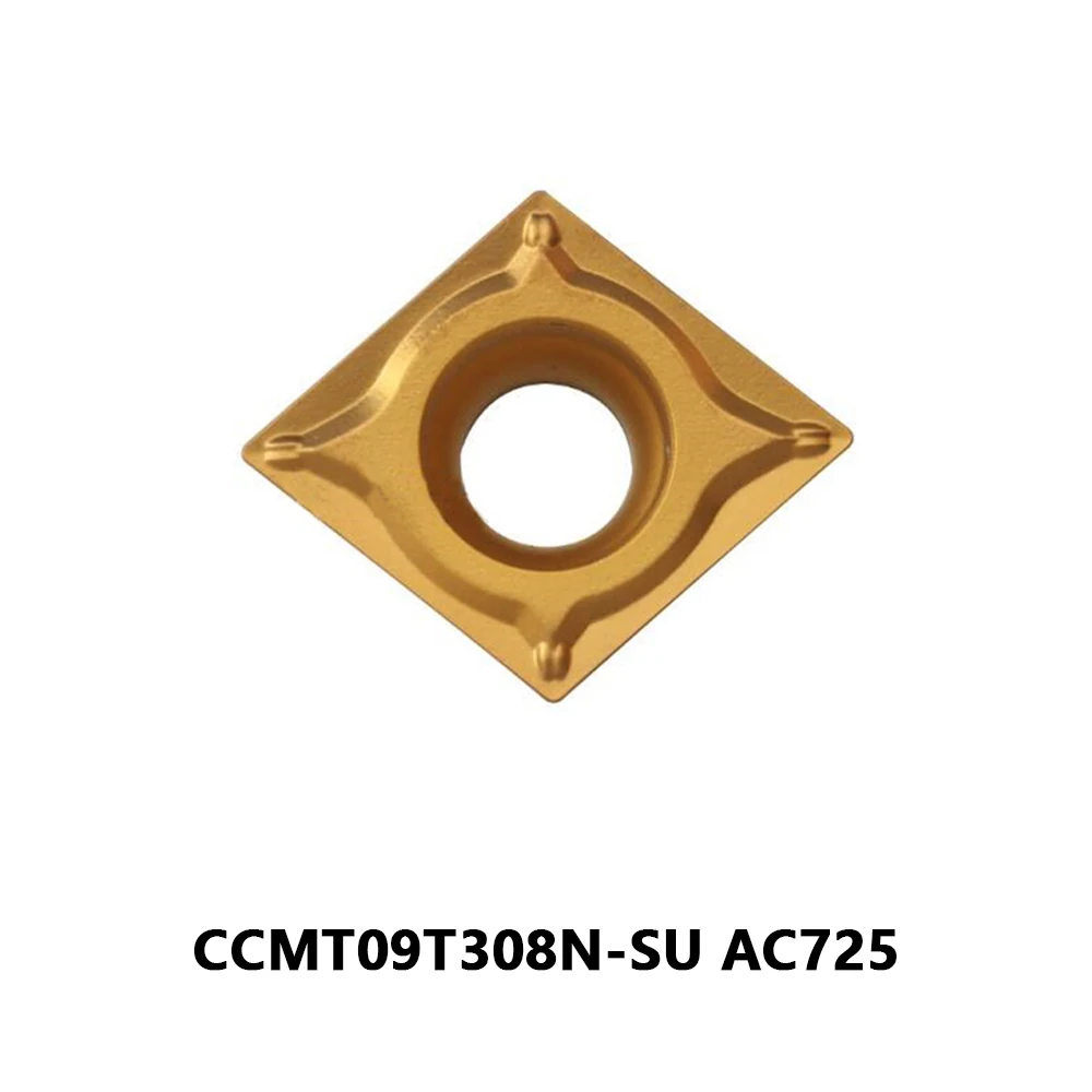 CCMT 060204 N SU N-SU AC6040M Оригинал 80-х ° Лезвия Твердосплавные вставки Токарный станок с