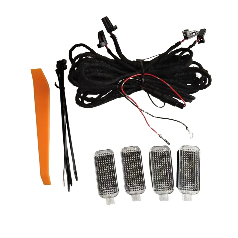 

Салон автомобиля Лампа для ног Светодиодный светильник для ног Кабель для Passat B6 B7 Golf 5 MK5 6 MK6 SEAT Toledo Leon A3 A4 A5 A6 A8 Q3 Q5 Q7