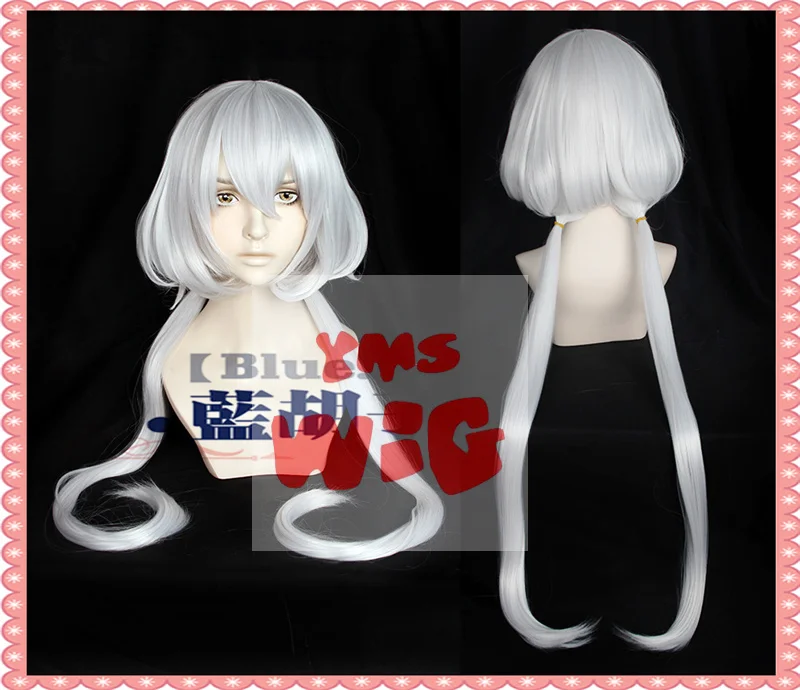 Аниме ZOMBIE LAND SAGA Konno Junko парик для косплея 1 м серебристо-серый термостойкие