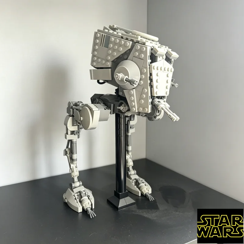 Фото Набор из 719 деталей MOC Star Wars AT-ST: Технические блоки для сборки мини-фигурок, развивающая игрушка для детей, подарок на день рождения №5