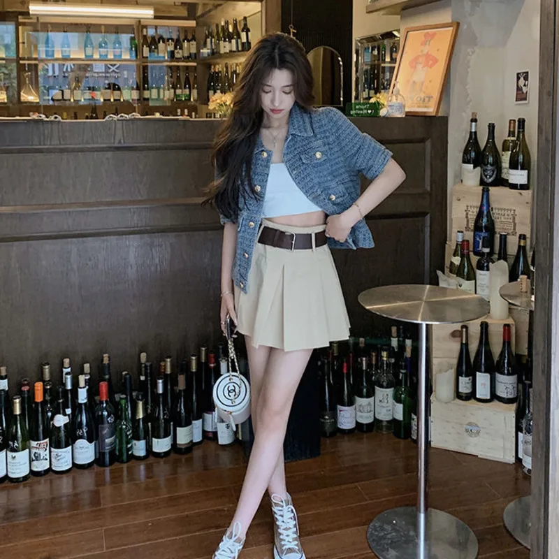 Женская джинсовая куртка свободная ковбойская в Корейском стиле с короткими