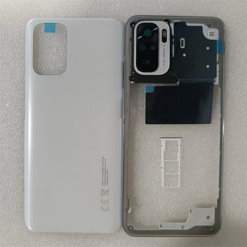 Полный чехол для Xiaomi Redmi Note 10S крышка средней рамки + задняя аккумулятора задней
