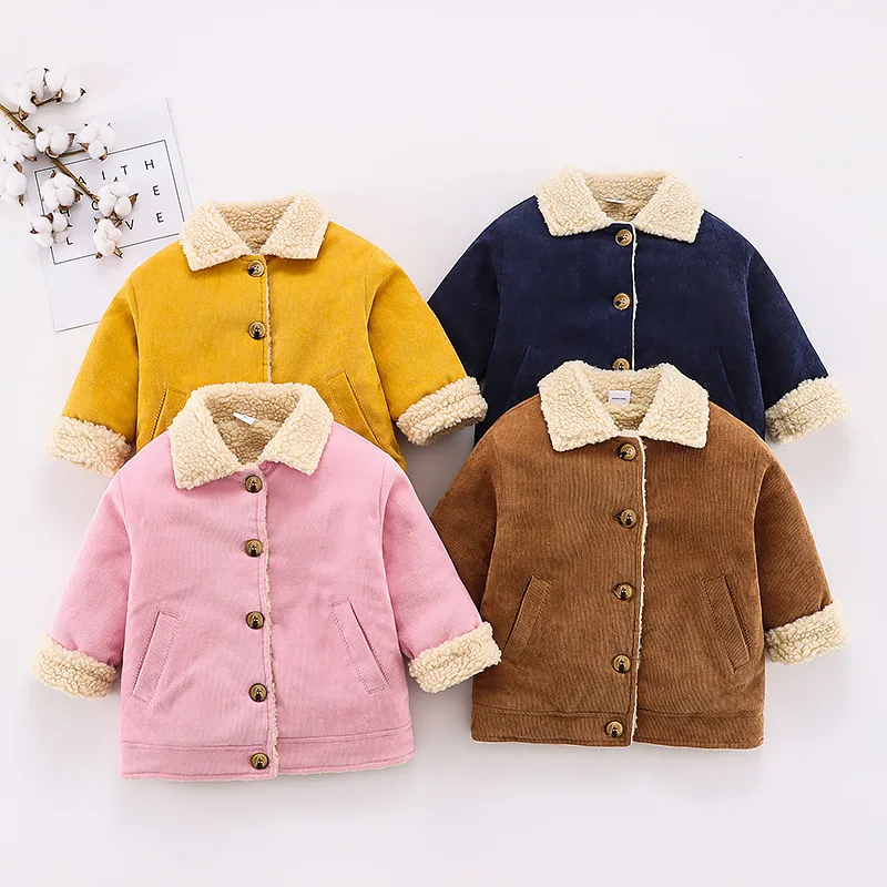 

LZH Girls Winter Coat 2022 Children's Clothing For Boys Jacket Fashion Solid Thicken Warm Down Jacket Kids Outwear 1-6 Years Old