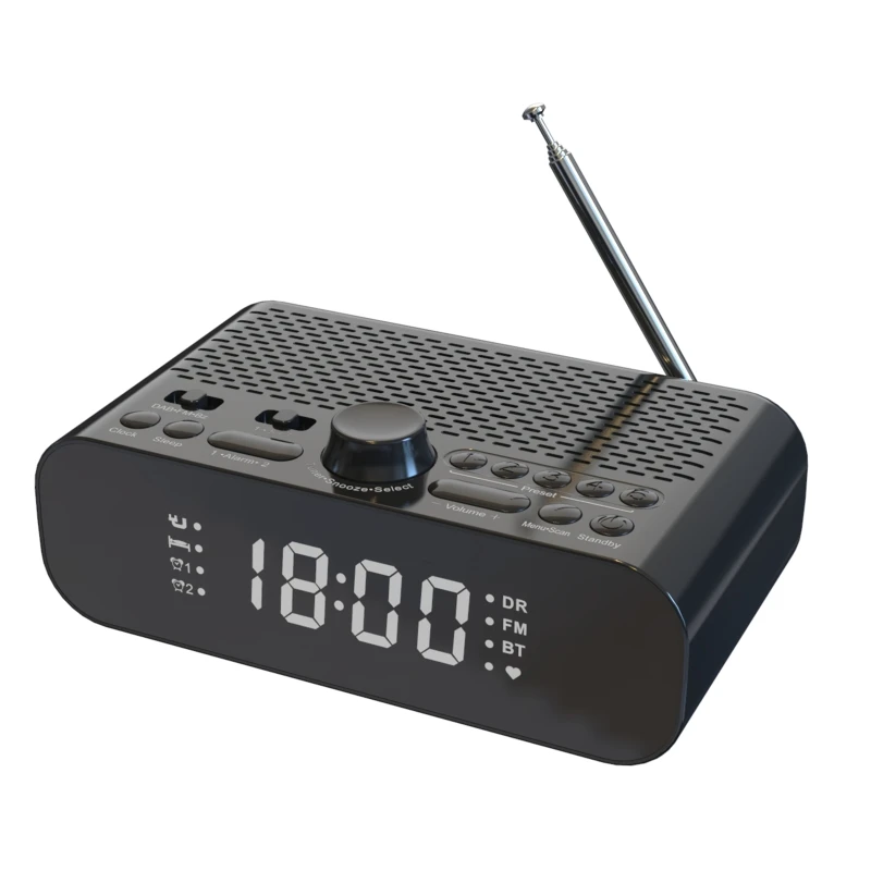 

Fashionable Portable Radio Smart Bluetooth-compatible Speaker DC Charging Port Stereo Speaker wth 1800mAh Li-battery