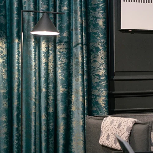 NAPEARL синие плотные шторы из полиэстера