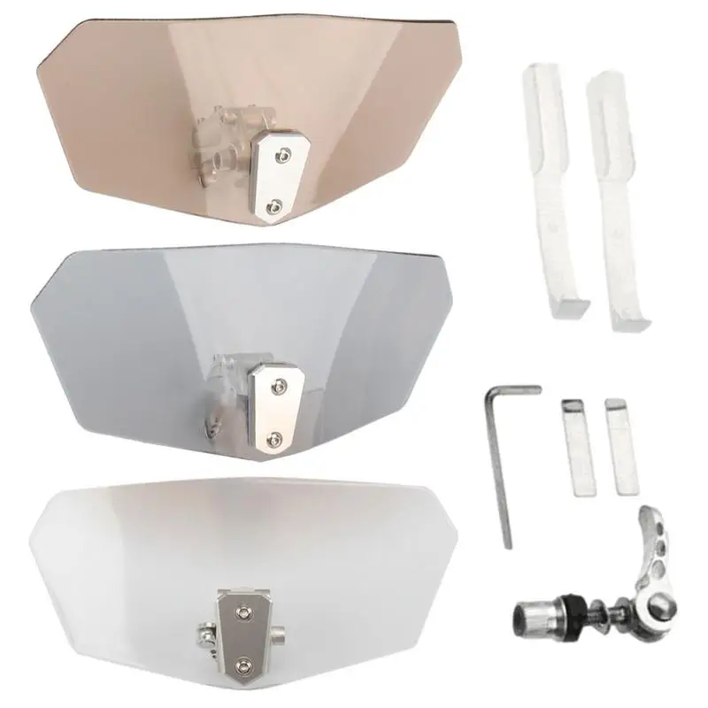 

Motorcycle Windshield Durable Bike Windscreen Extender Adjustable Wind Deflector Shield For Scooter Universal Bike Windshield
