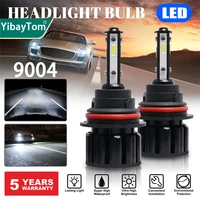 2x super bright 120w 9004 led headlight bulbs car headlamp 20000lm 6000k white hilo beam drl fog light replacement plugplay