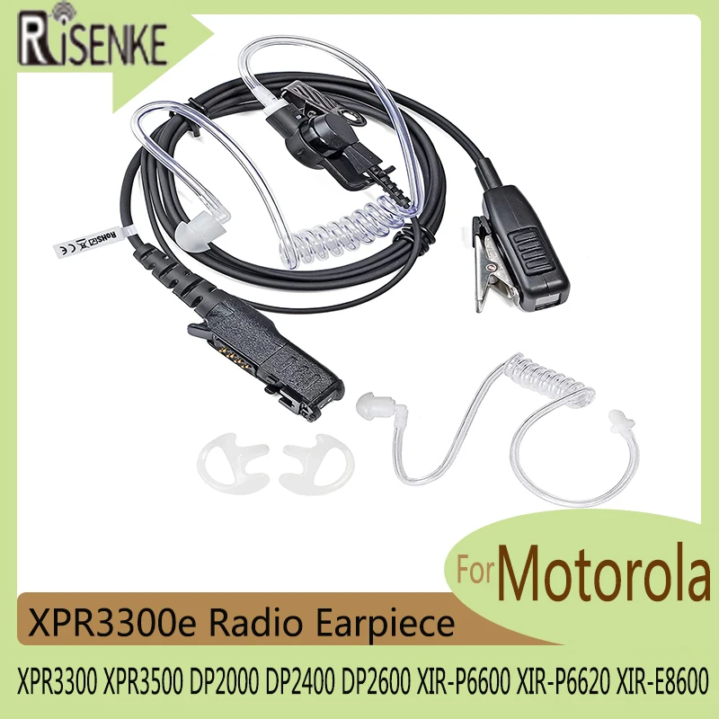 XPR3300e Radio Earpiece,Walkie Talkie Headset for Motorola XPR3300 XPR3500 DP2000 DP2400 DP2600 XIR-P6600 XIR-P6620 XIR-E8600