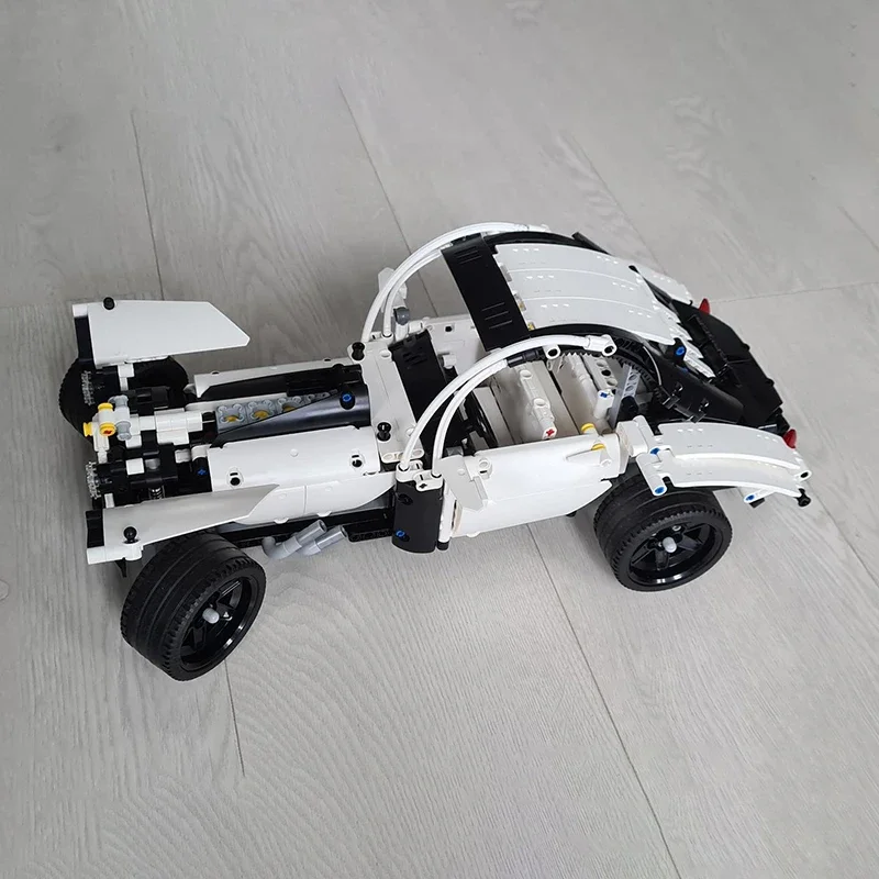 Конструктор Moc Классическая модель автомобиля Hot Rod технологические кирпичи