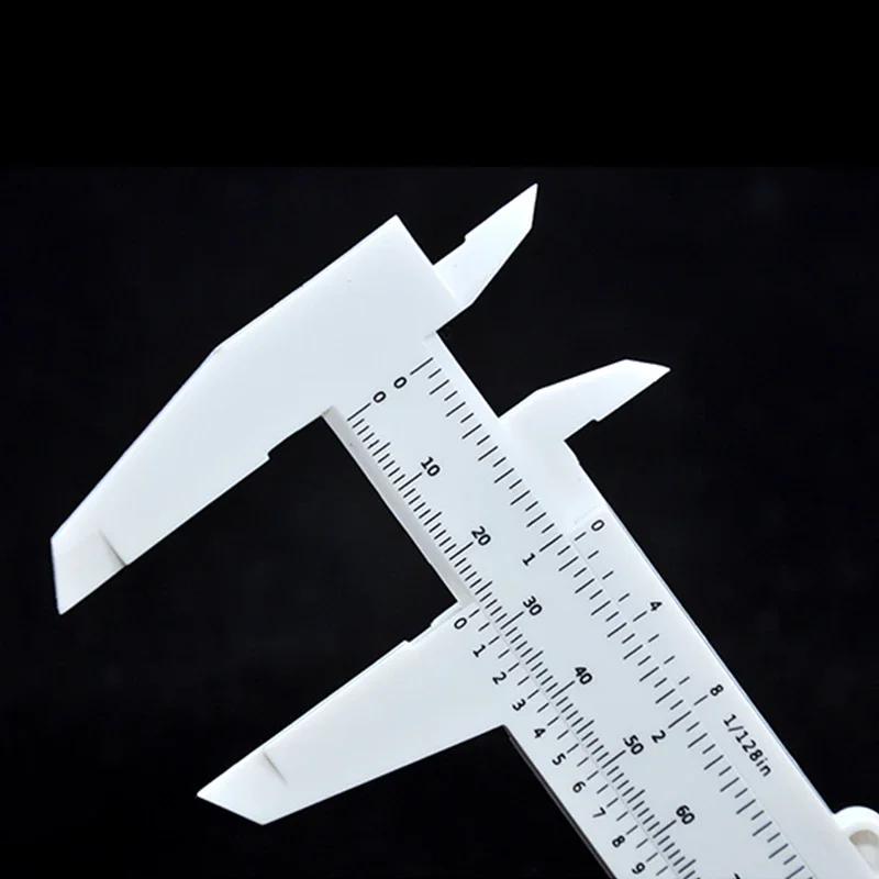 Портативный 150 мм пластиковый измерительный штангенциркуль для бровей PMU
