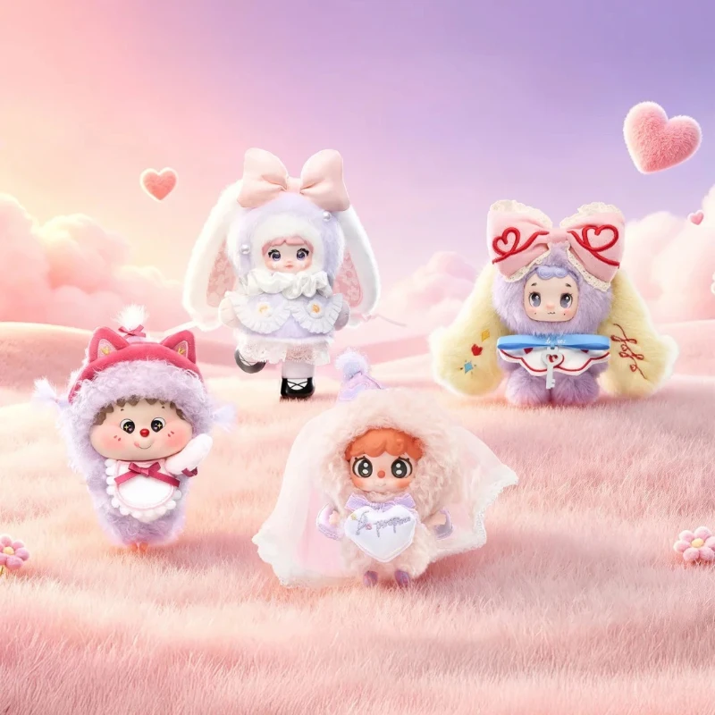 Фото TOPTOY Серия RosyDate: Плюшевые игрушки-сюрпризы Nommi, милые коллекционные трендовые игрушки FoFo Dui Dui Piro Piroo, украшения для дома, декор для девочек, подарок №1
