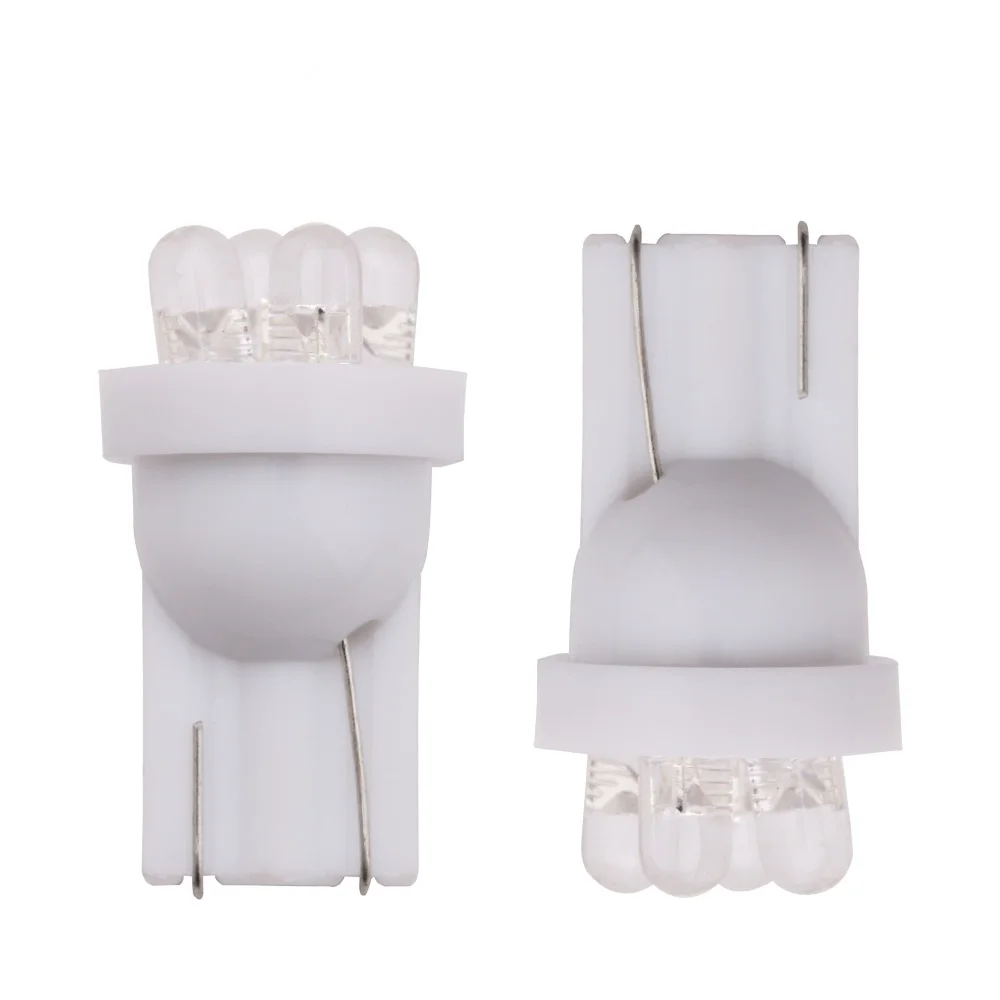 10 шт. T10 4 smd светодиода 4SMD 2835 автомобильный светодиод 194 158 168 192 W5W 3020smd супер яркий