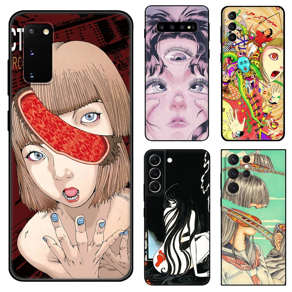 

Черный чехол shintaro kago из ТПУ с рисунками из мультфильмов для Samsung galaxy S22 S20 S21 FE PLUS ultra + S10 E lite, задняя крышка