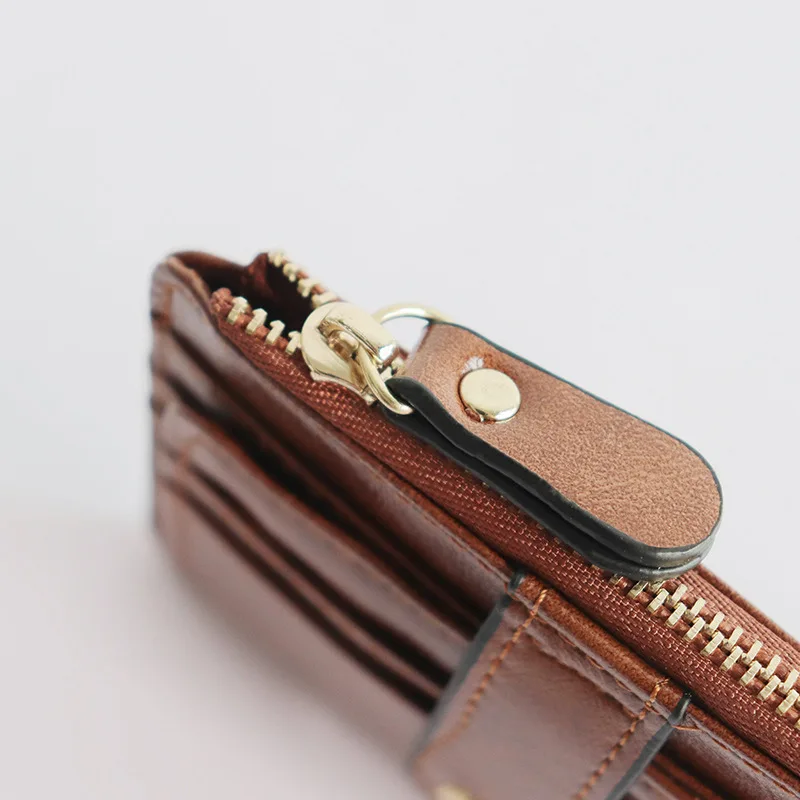 Small Coin Earphone Storage Passport Cover New Short Card  Zipper  Card Holder Luxury  Minimalist Wallet