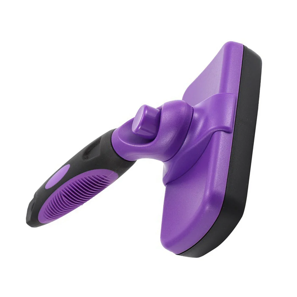 

Convenient Dog Shedding Brush Puppy Grooming Brush Puppy Hair Removal Comb (Purple)