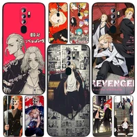 popular tokyo avengers for oppo find x5 x3 x2 neo lite a74 a76 a72 a55 a54s a53 a53s a16s a16 a9 a5 5g black soft phone case